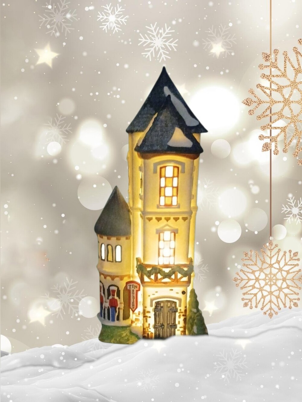 Dept. 56 Lighted Ceramic Village "Tin Soldier Shop" - Picture 11 of 11